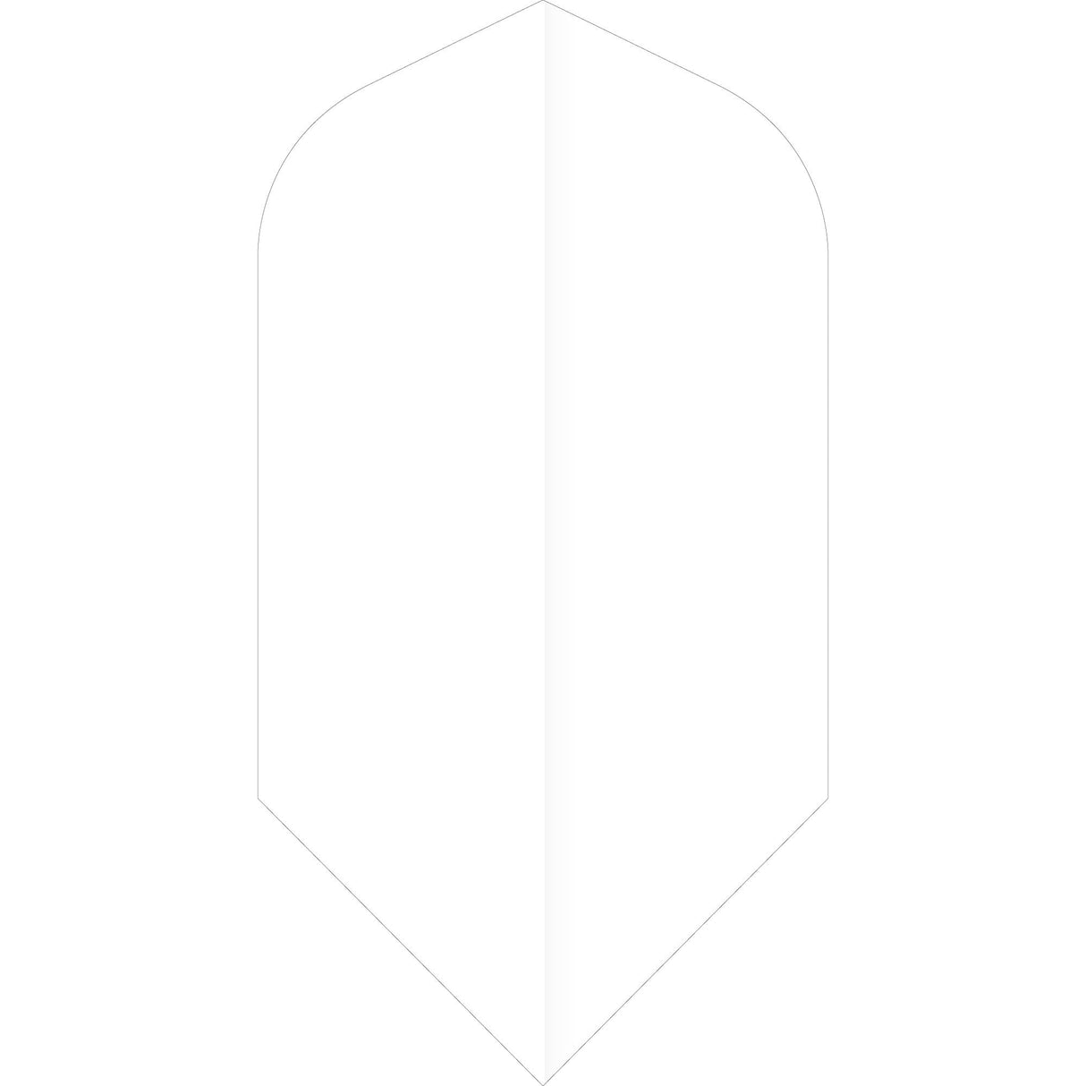 *Ruthless Poly Plain - Solid - Dart Flights - 75 Micron - Slim White