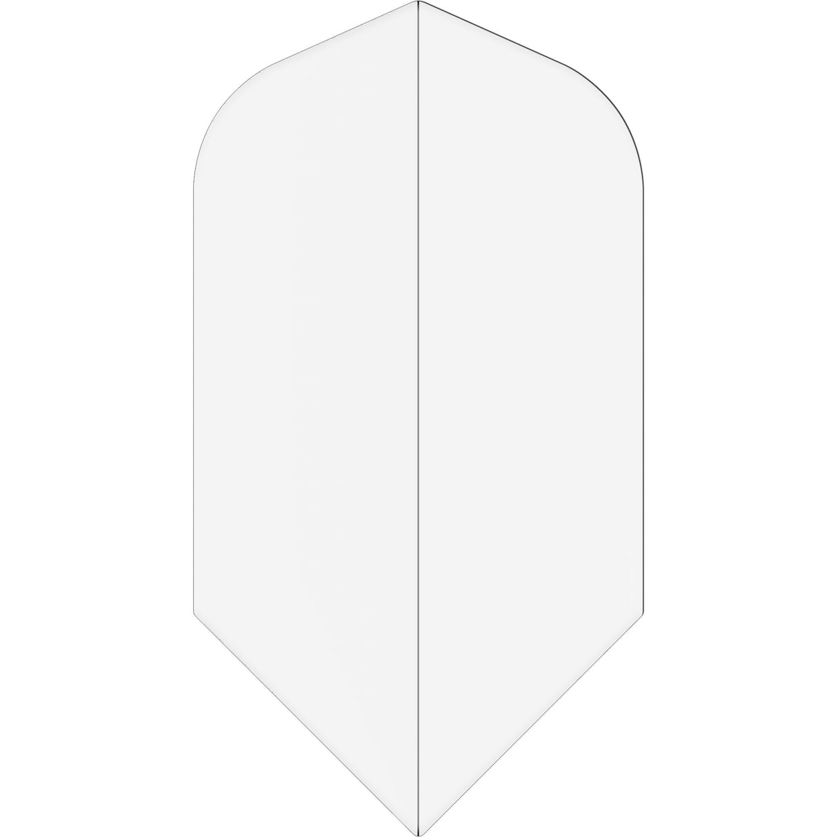 *Ruthless Poly Plain - Solid - Dart Flights - 75 Micron - Slim Clear
