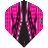 Pentathlon TDP-Lux Dart Flights - Vision Black Centre - No2 - Std Pink