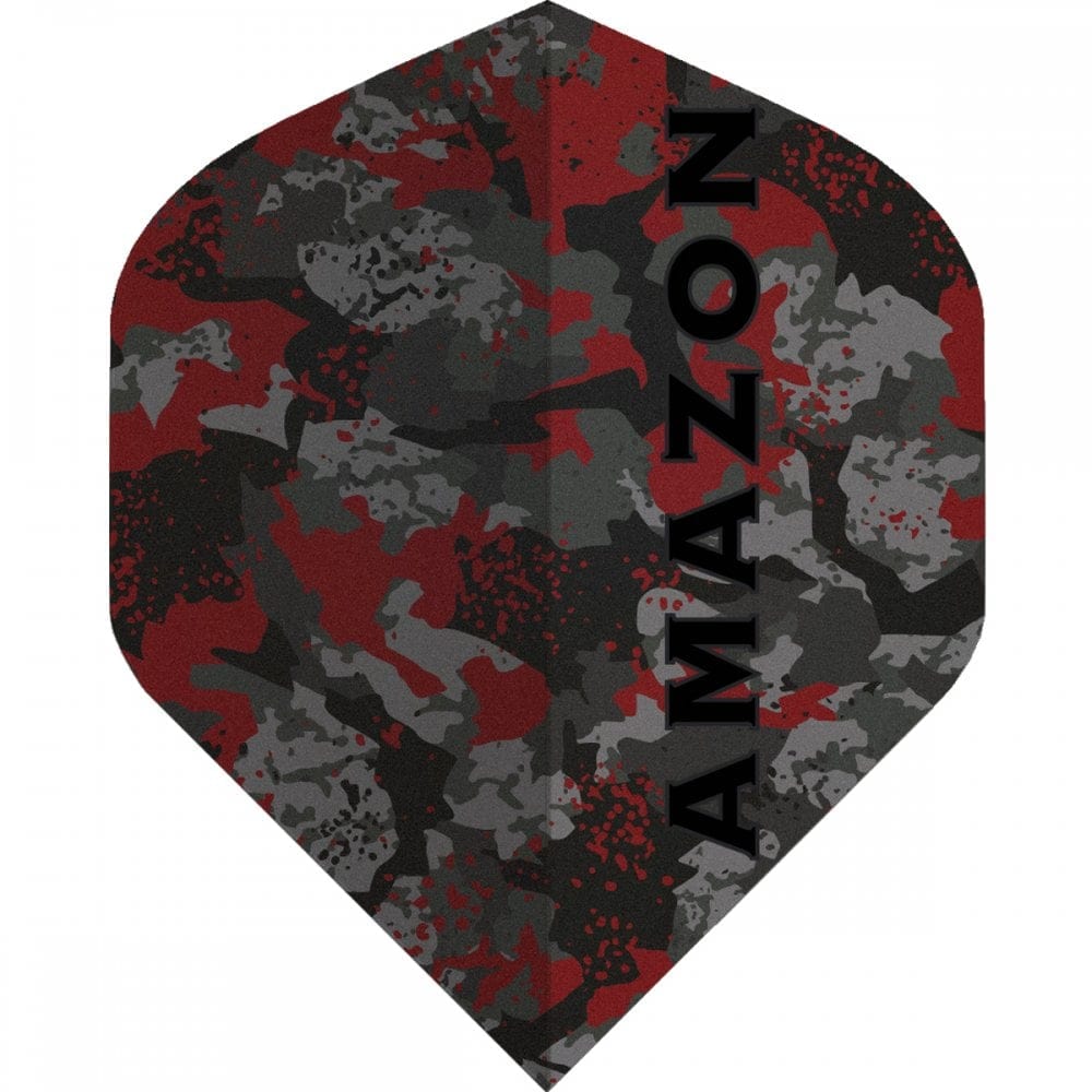 *Amazon Dart Flights - 100 Micron - Std - No2 - Camo Red