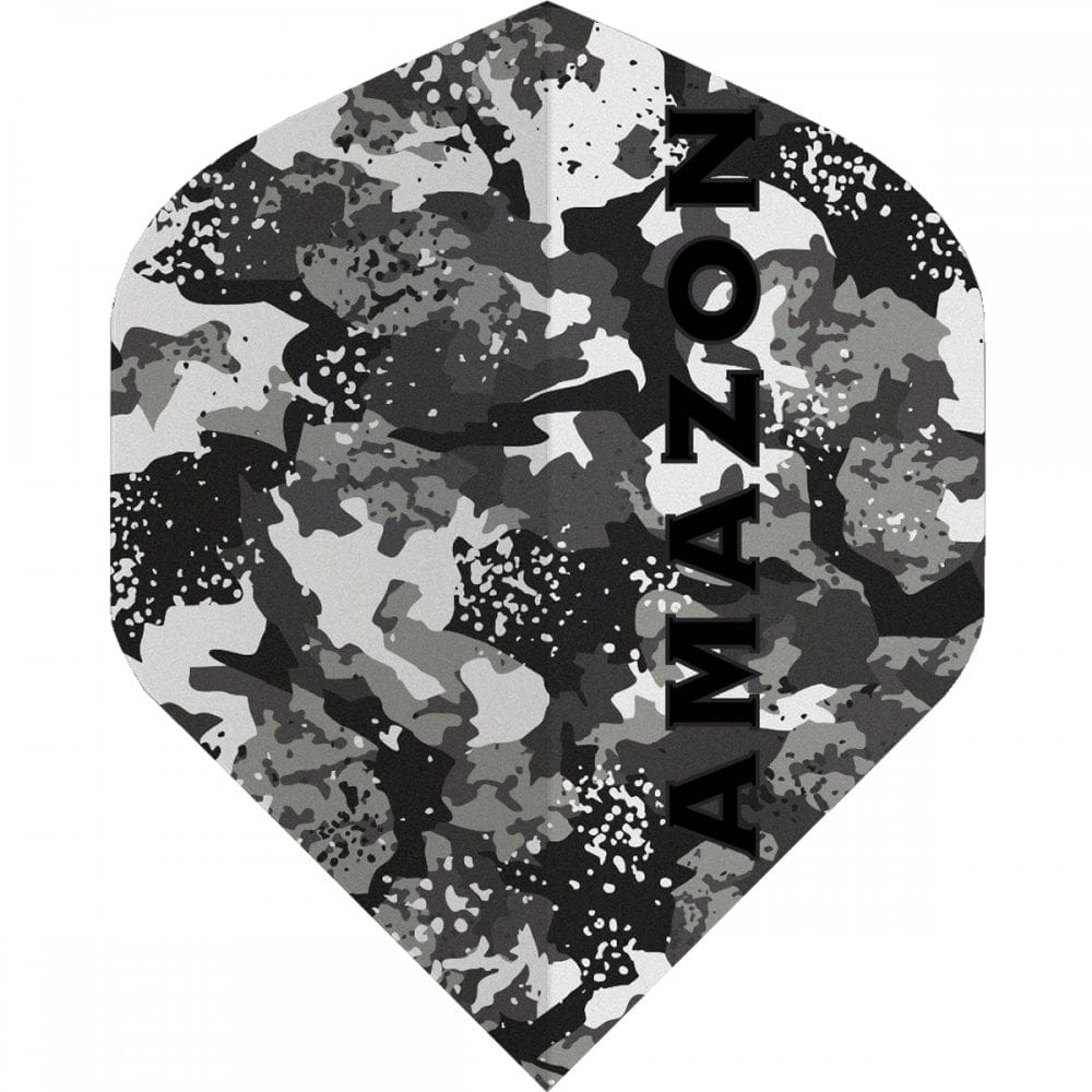 *Amazon Dart Flights - 100 Micron - Std - No2 - Camo Grey