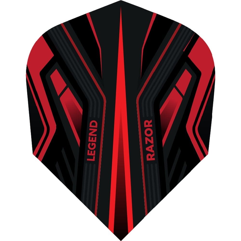 *Legend Razor Dart Flights - 100 Micron - No2 - Std Red