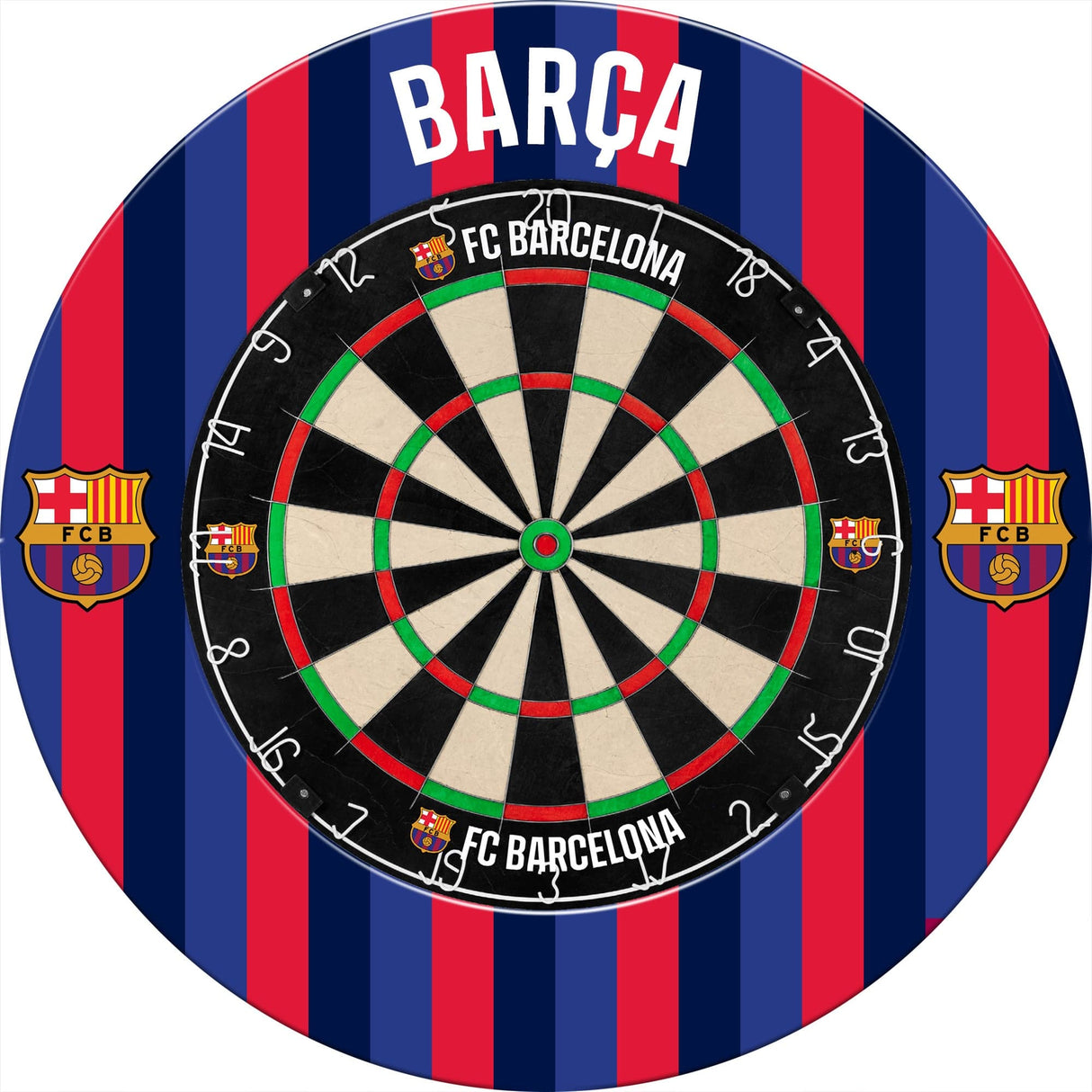 *FC Barcelona - Official Licensed BARÃ‡A - Dartboard Surround - S3 - Striped BARÃ‡A