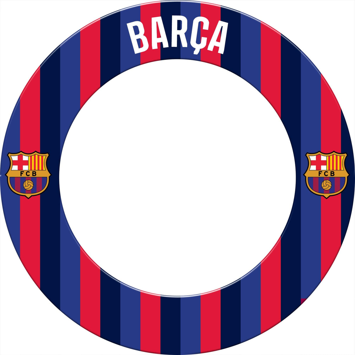 *FC Barcelona - Official Licensed BARÃ‡A - Dartboard Surround - S3 - Striped BARÃ‡A