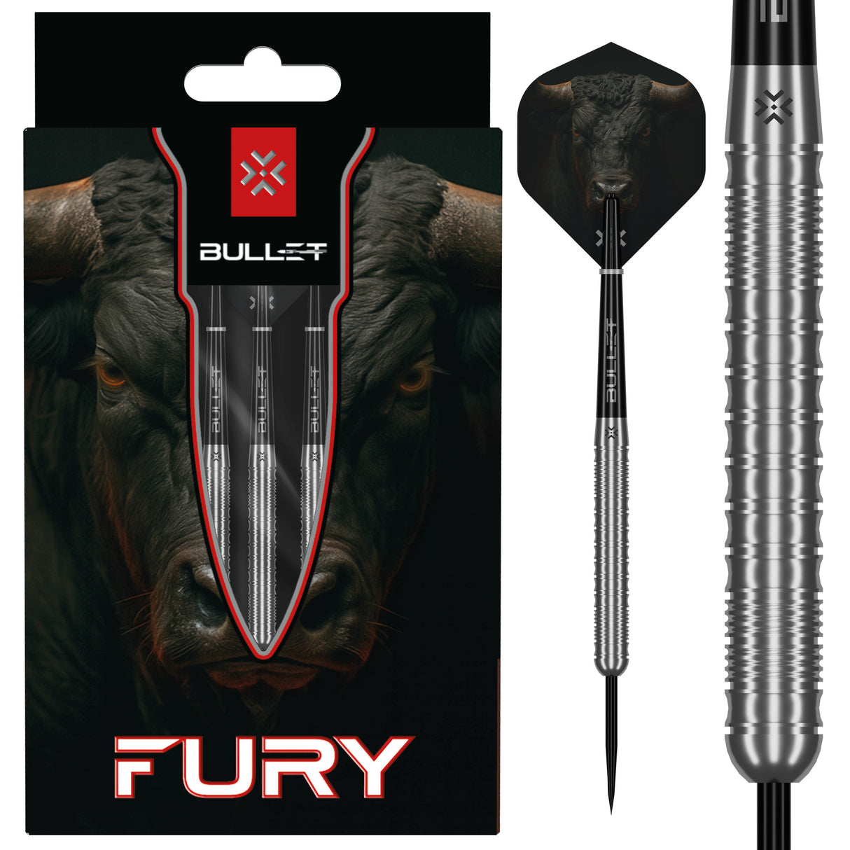 Bullet Fury Darts - Stahlspitze - 90% Tungsten