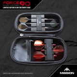 Mission Force 90 Dart Case - EVA Formgepresstes Wallet - Limitierte Auflage - Slim - Grau Denim