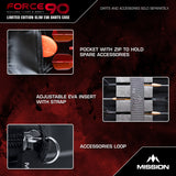 Mission Force 90 Dart Case - EVA Formgepresstes Wallet - Limitierte Auflage - Slim - Grau Denim