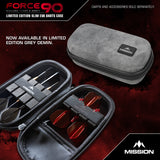 Mission Force 90 Dart Case - EVA Formgepresstes Wallet - Limitierte Auflage - Slim - Grau Denim