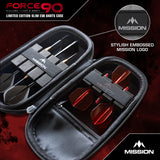 Mission Force 90 Dart Case - EVA Formgepresstes Wallet - Limitierte Auflage - Slim - Grau Denim