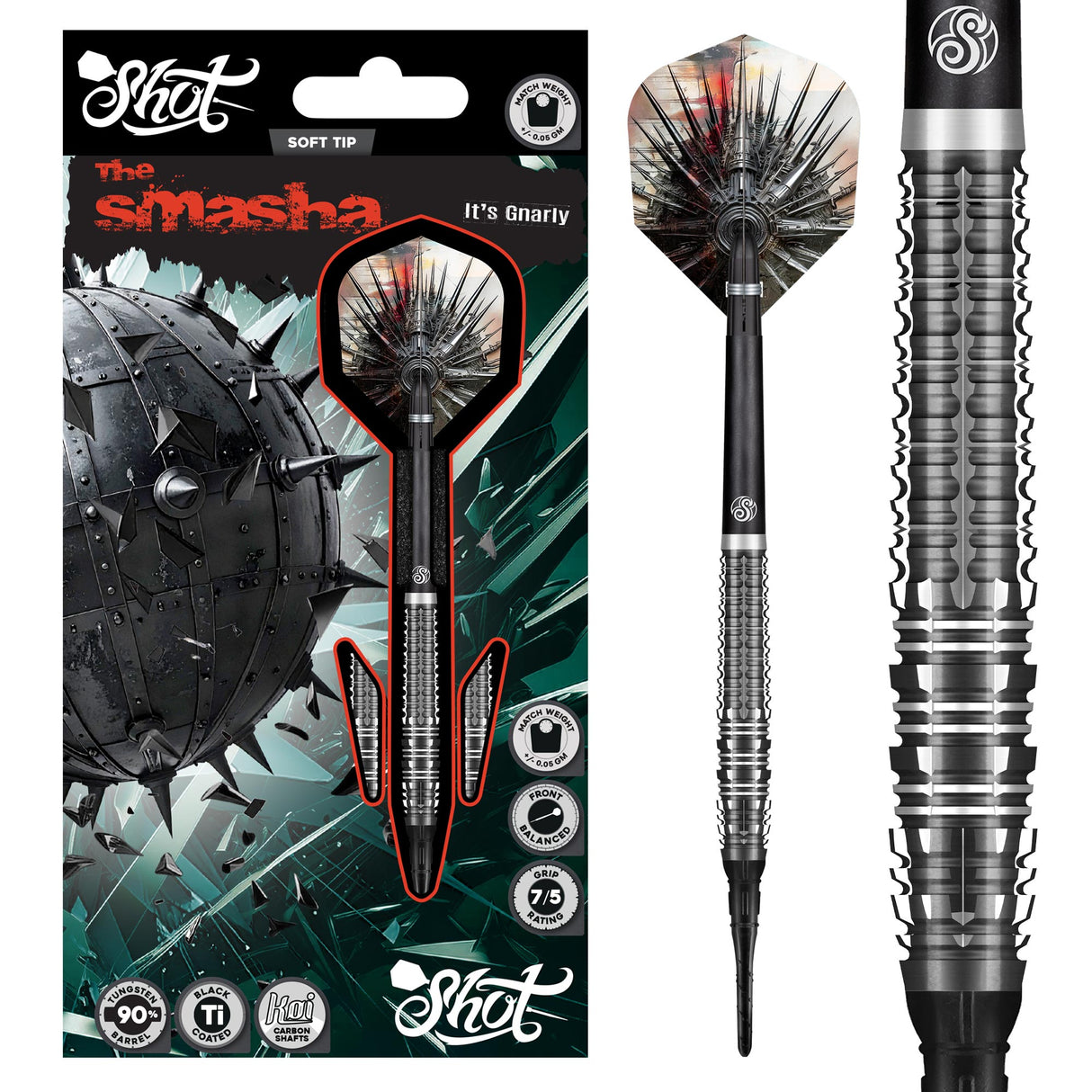 Shot Gnarly Darts - Welche Spitze - 90% Tungsten - Smasha