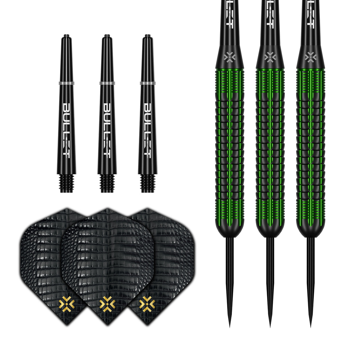 Bullet Gator Darts - Stahlspitze - Messing