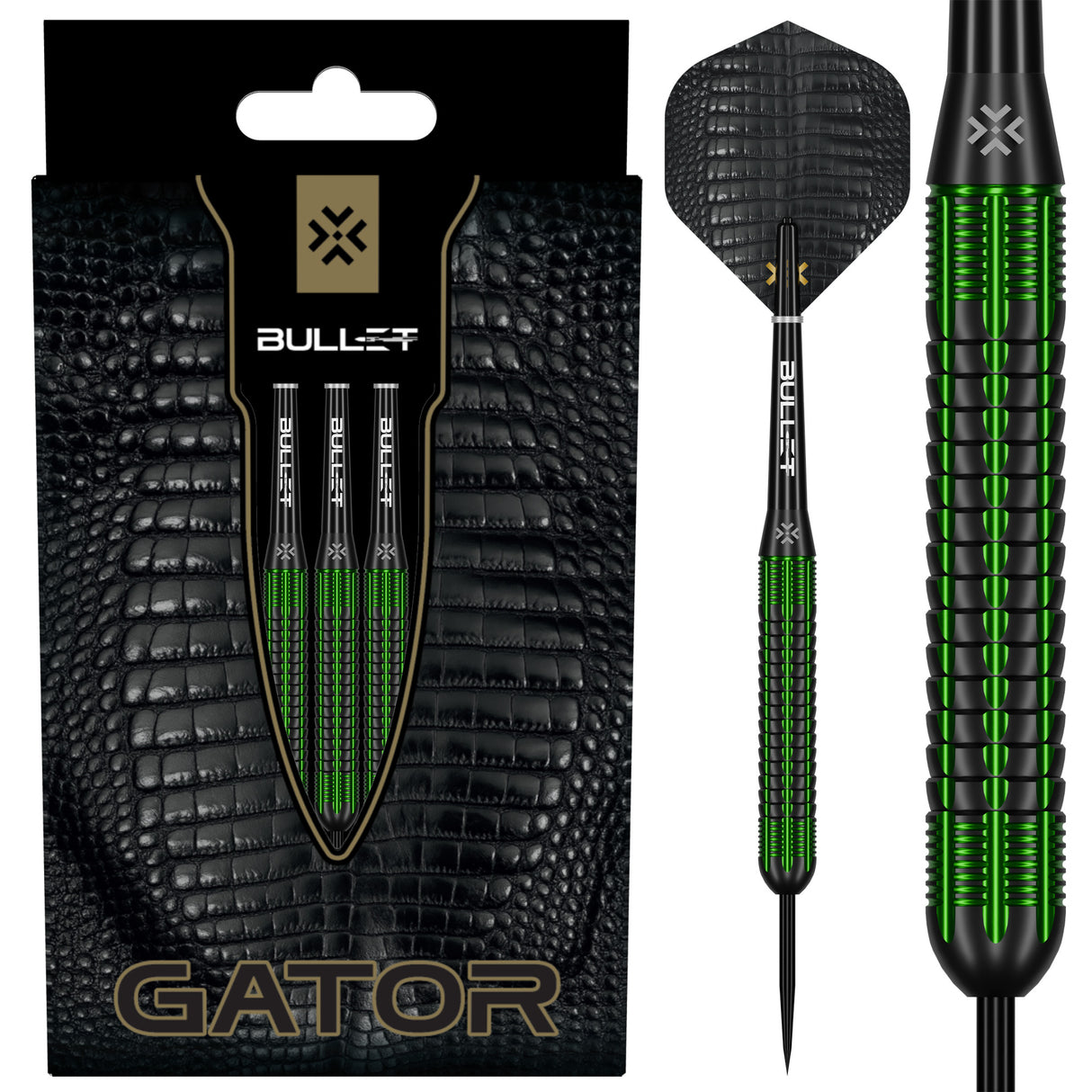 Bullet Gator Darts - Stahlspitze - Messing
