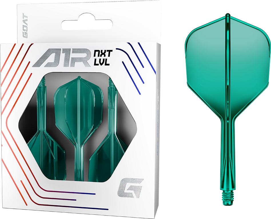 Goat A1R Dart Flights - Formgepresstes Flight & Schaft System - Standard No6 - Grün