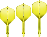 Goat A1R Dart Flights - Formgepresstes Flight & Schaft System - Standard No6 - Gelb