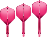 Goat A1R Dart Flights - Formgepresstes Flight & Schaftsystem - Standard No6 - Pink