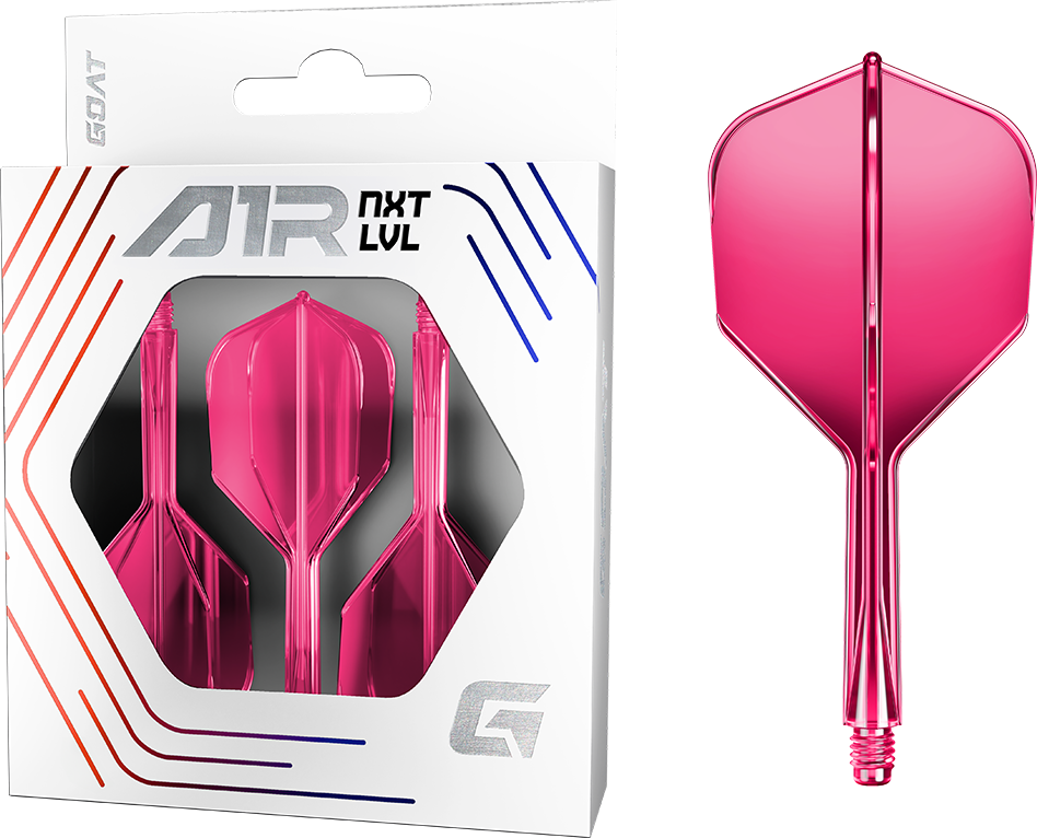 Goat A1R Dart Flights - Formgepresstes Flight & Schaftsystem - Standard No6 - Pink