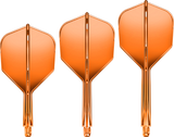 Goat A1R Dart Flights - Formgepresstes Flight & Schaftsystem - Standard No6 - Orange