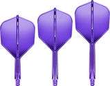 Goat A1R Dart Flights - Formgepresstes Flight & Schaft System - Standard No6 - Lila