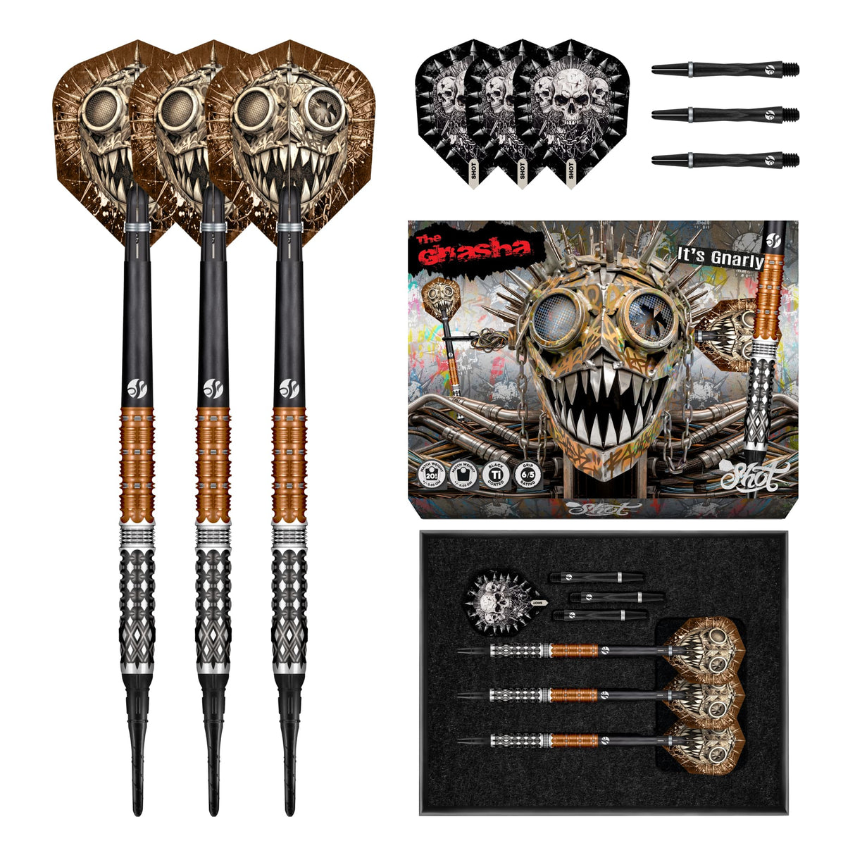 Shot Gnarly Darts - Welche Spitze - 95% Tungsten - Gnasha
