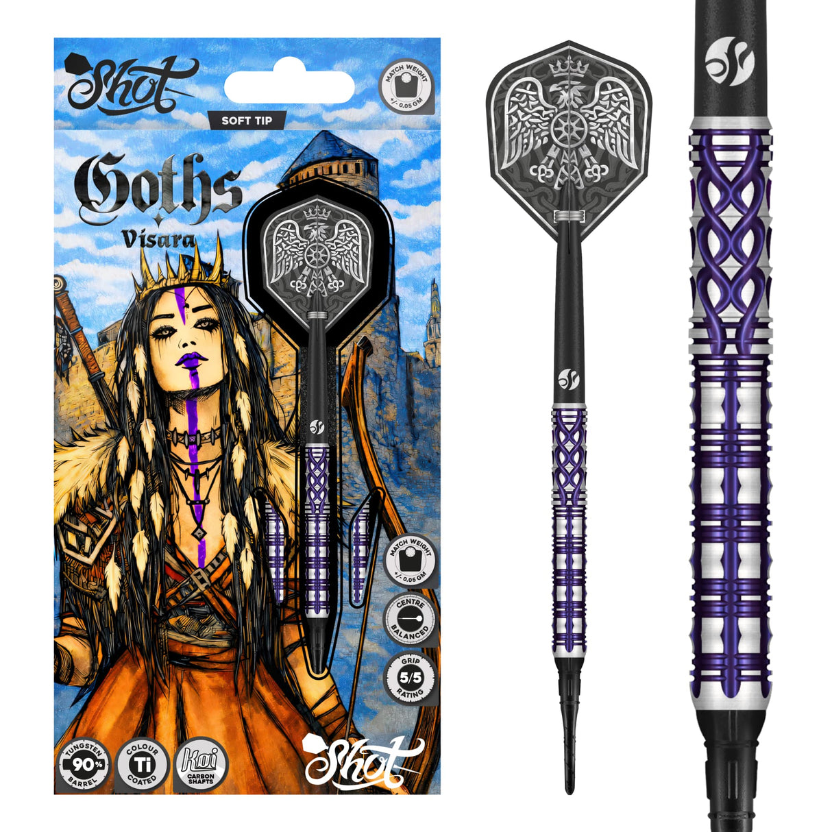 Shot Goths Darts - Welche Spitze - 90% Tungsten - Visara