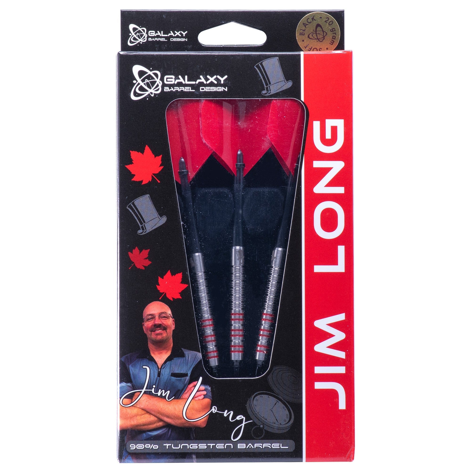 Caliburn Pandaman Darts - 95% Wolfram Soft Tip Darts 18g Vom Profi Empfohlen