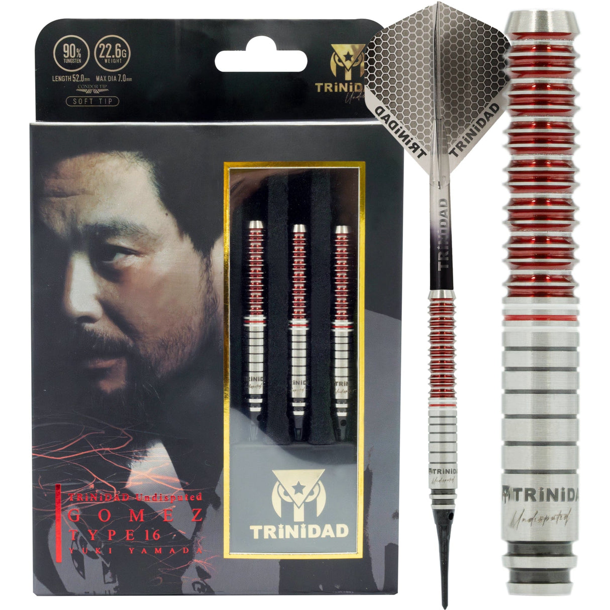 Trinidad Pro Darts - Stahlspitze - 90% Tungsten - Gomez 16 - 22.8g