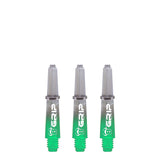 BULL'S B-Grip TT Shaft - Polycarbonate - Clear & Green Extra Short