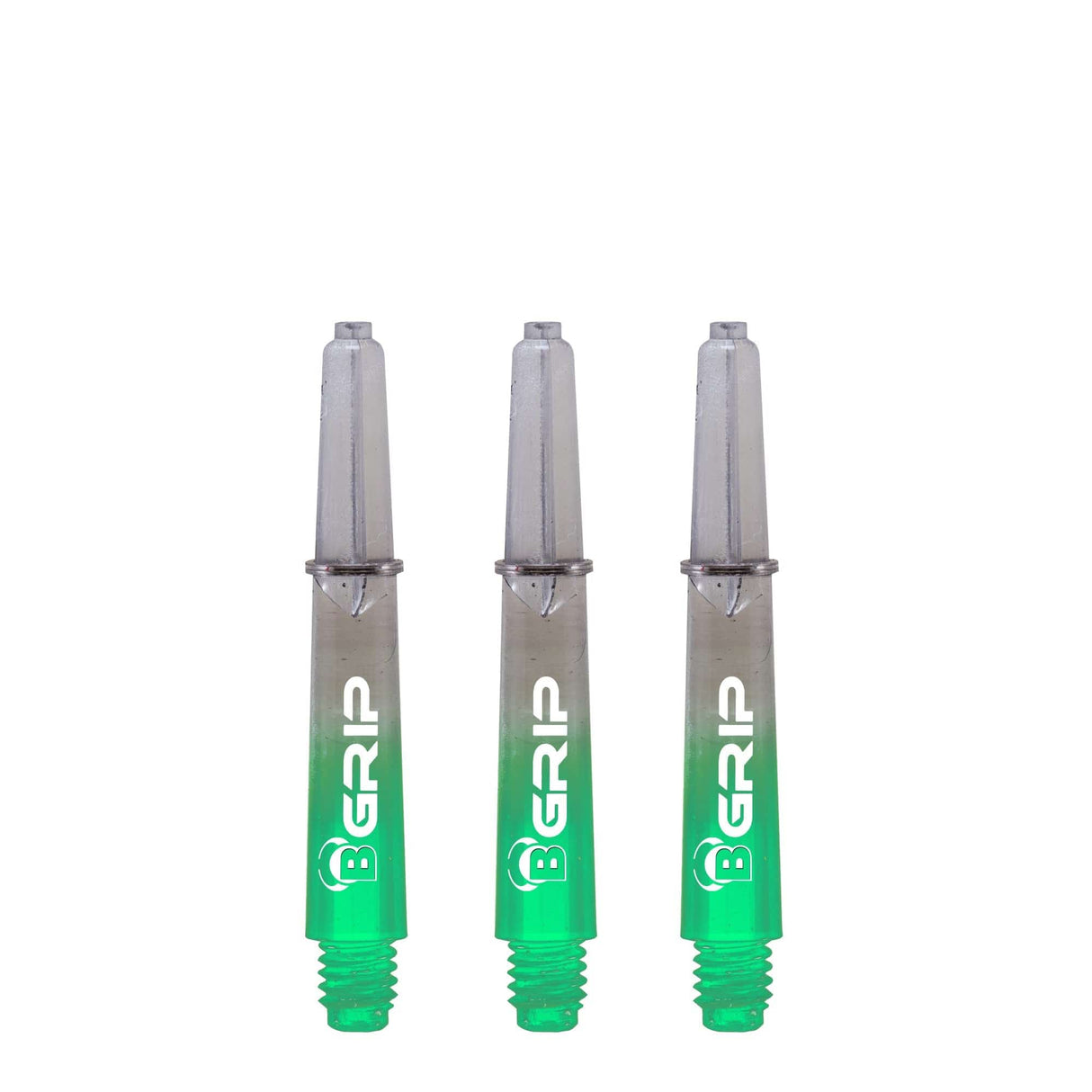 BULL'S B-Grip TT Shaft - Polycarbonate - Clear & Green Short