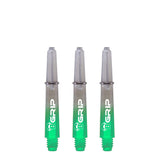 BULL'S B-Grip TT Shaft - Polycarbonate - Clear & Green Short