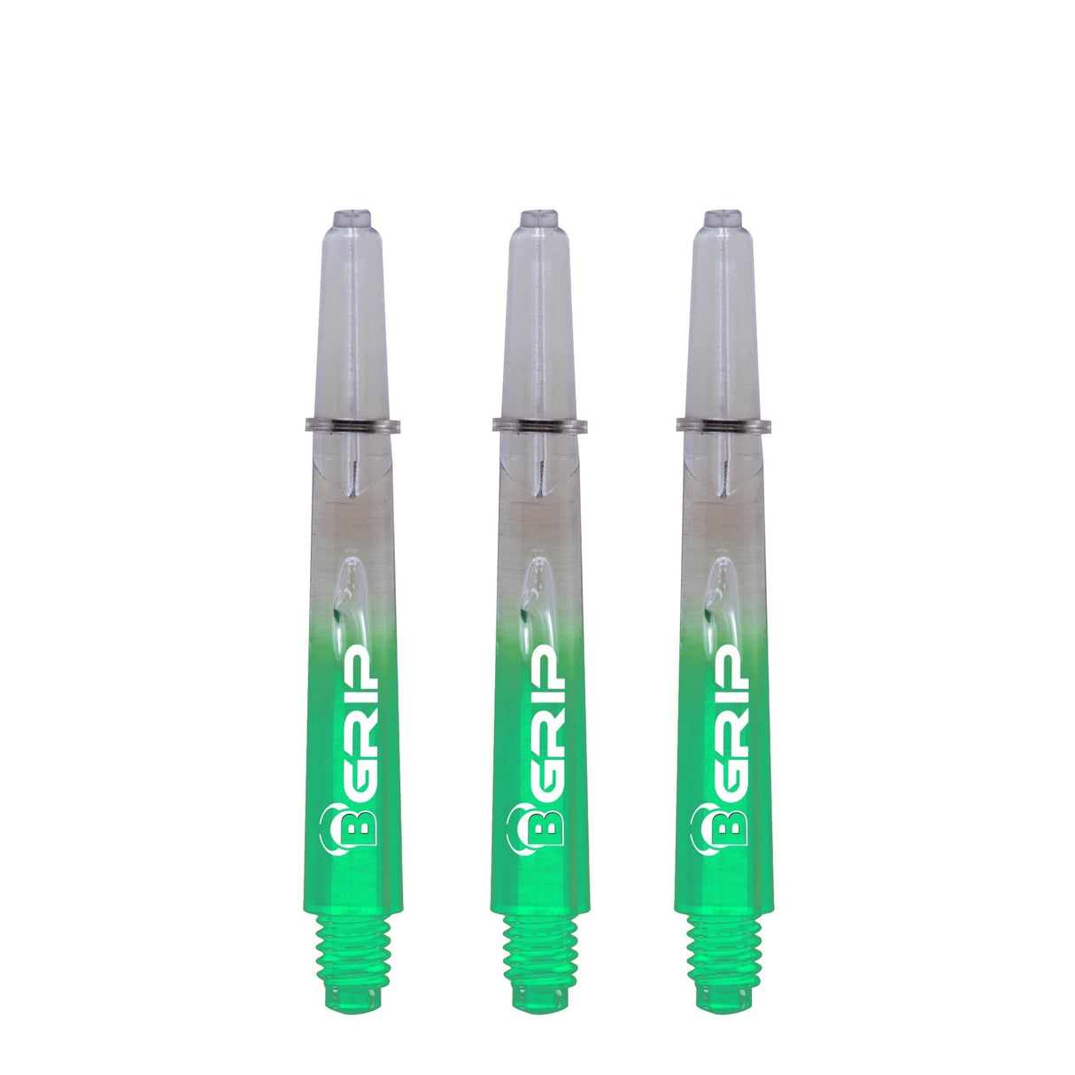 BULL'S B-Grip TT Shaft - Polycarbonate - Clear & Green Tweenie