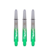 BULL'S B-Grip TT Shaft - Polycarbonate - Clear & Green Tweenie