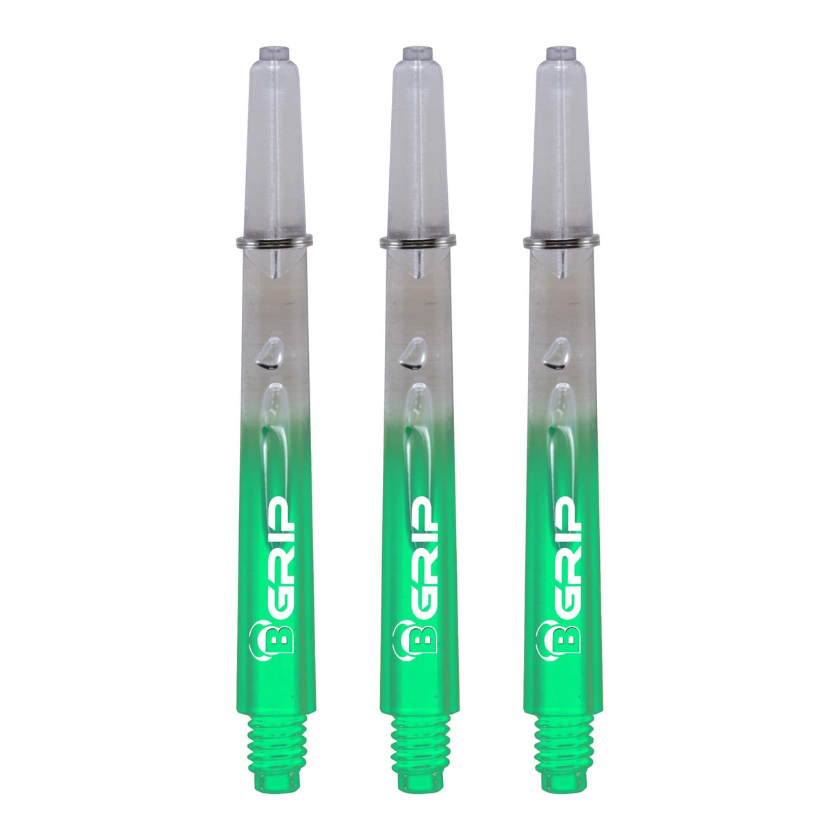 BULL'S B-Grip TT Shaft - Polycarbonate - Clear & Green Medium