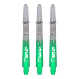 BULL'S B-Grip TT Shaft - Polycarbonate - Clear & Green Medium