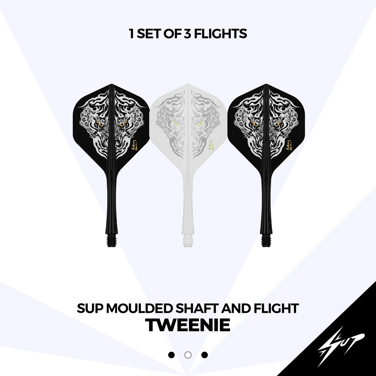 Caliburn SUP Dart Flights - Formgepresster Schaft & Flight - Han - Standard No6