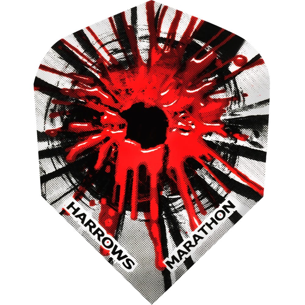 *Harrows Marathon Dart Flights - Nr. 6 - Standard - Bullet Splat