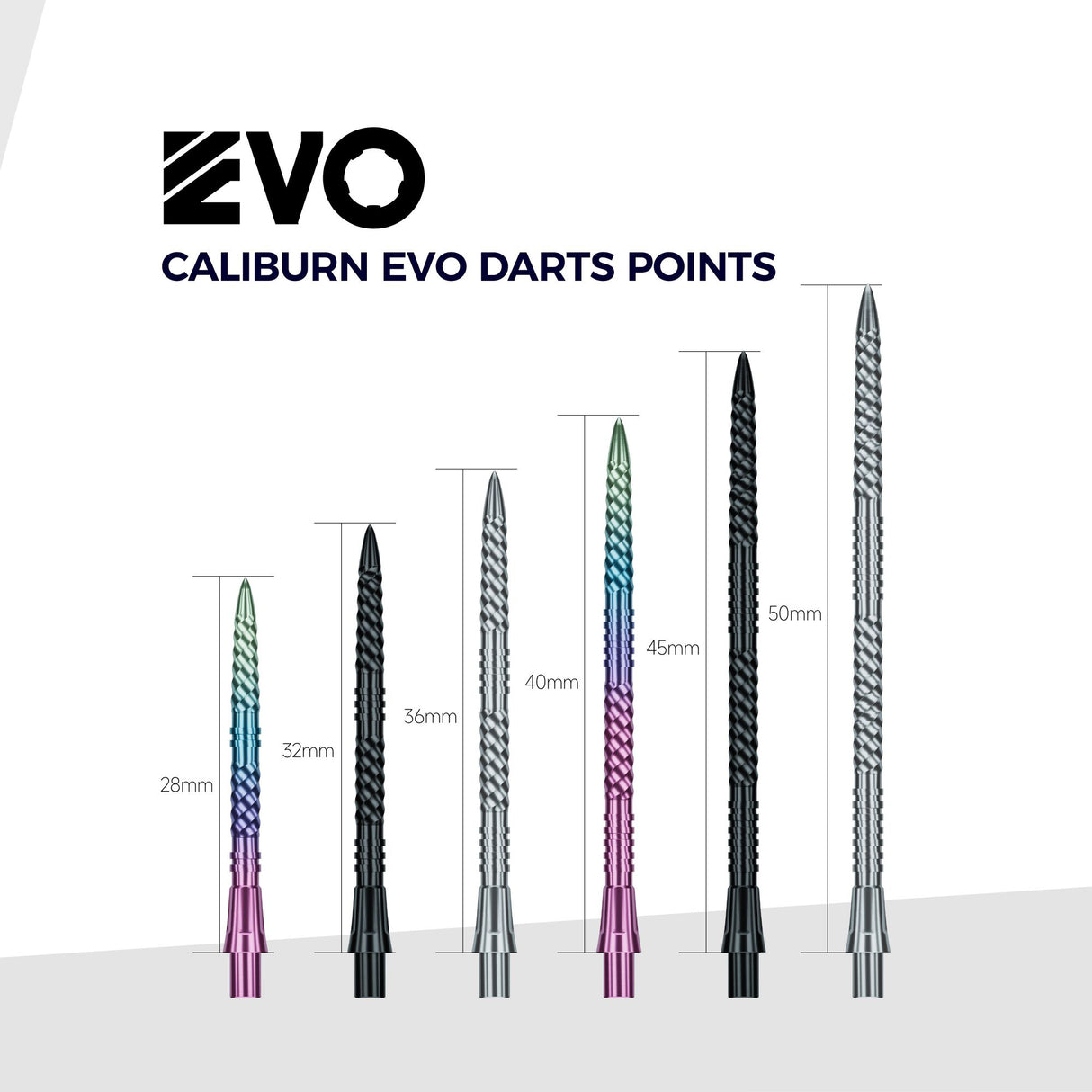 Caliburn EVO Dartspitzen - Helix Groove