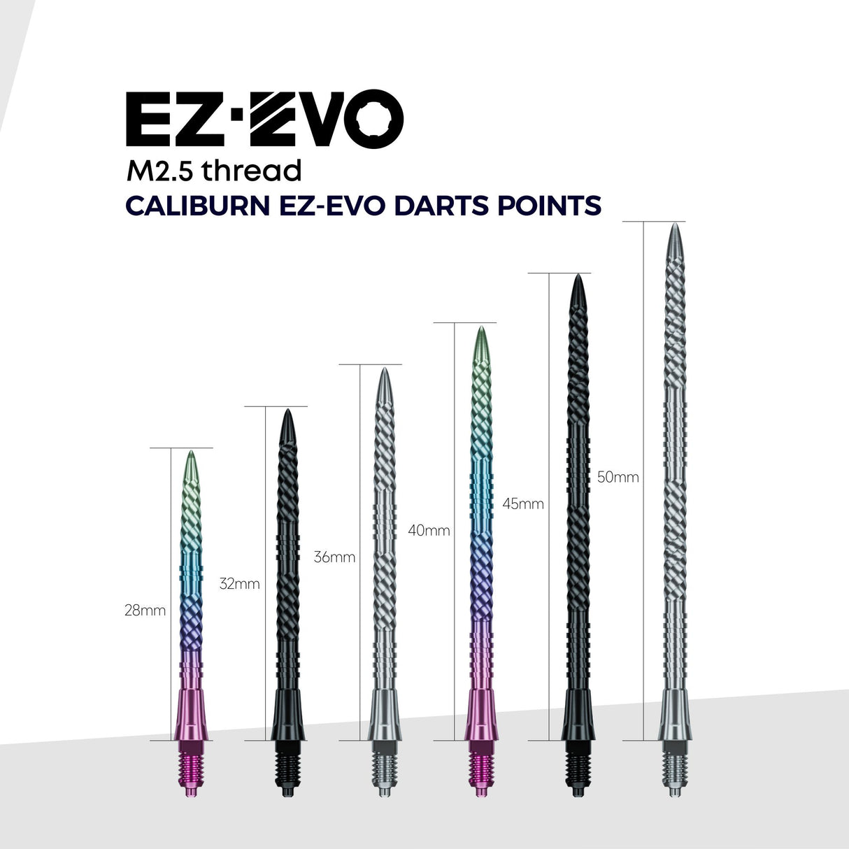 Caliburn EZ-EVO Dartspitzen - Helix Groove