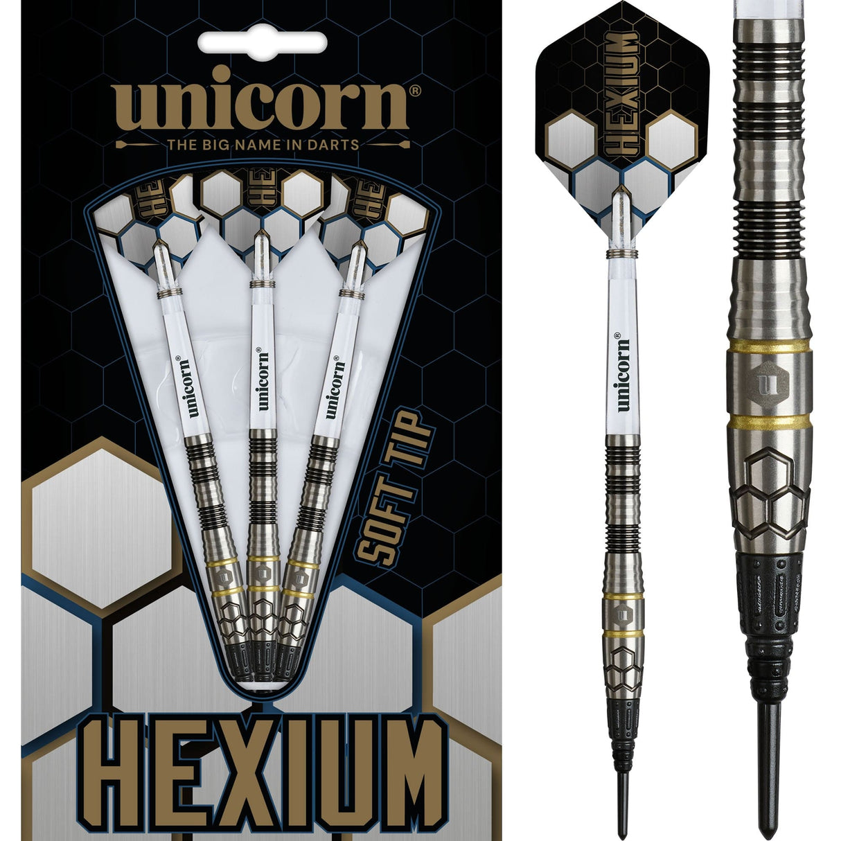 Unicorn Hexium Darts - Welche Spitze - 90% Tungsten - Stil 1