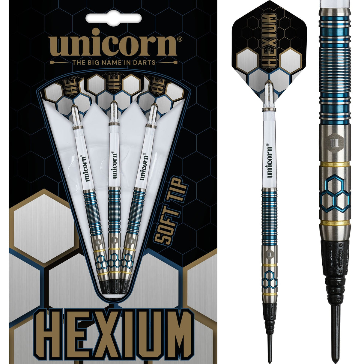 Unicorn Hexium Darts - Welche Spitze - 90% Tungsten - Stil 2
