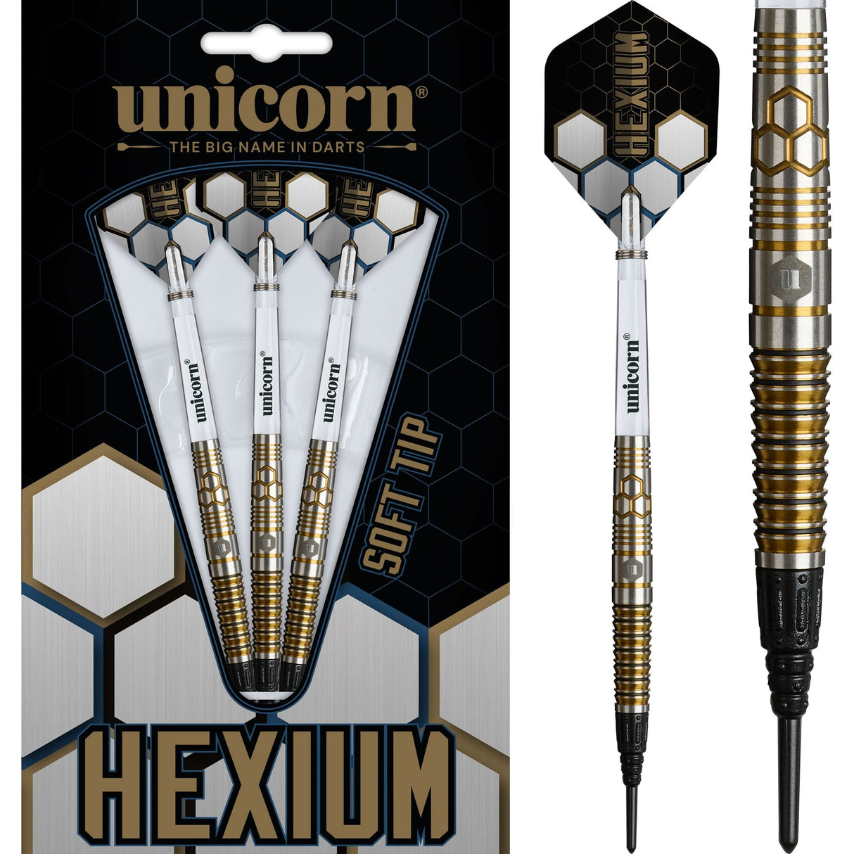Unicorn Hexium Darts - Welche Spitze - 90% Tungsten - Stil 3