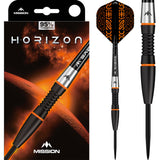 Mission Horizon Darts - Stahlspitze - 95% Tungsten - Schwarz PVD & Orange