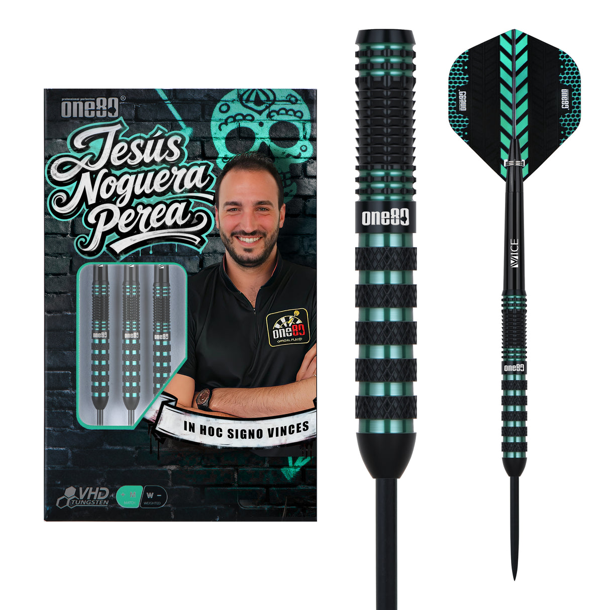 One80 Jesus Noguera Perea Darts - Stahlspitze - 90% Tungsten