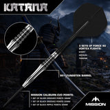 Mission Katana Darts - Stahlspitze - 95% Tungsten