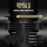 Mission Kinsuji Darts - Stahlspitze - 95% Tungsten