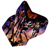 Kiss Dart Flights – Offiziell lizenziert – 100 Mikron – Nr. 2 – Std – F3 – Schwarz – Zerstörer