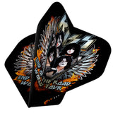 Kiss Dart Flights – Offiziell lizenziert – 100 Mikron – Nr. 2 – Std – F5 – Schwarz – Ende der Straße