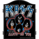 Kiss Dartboard-Schrank – Offiziell lizenziert – C6 – Premium Schwarz – Alive in 77
