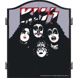 Kiss Dartboard-Schrank – Offiziell lizenziert – C7 – Premium Schwarz – Gesichter