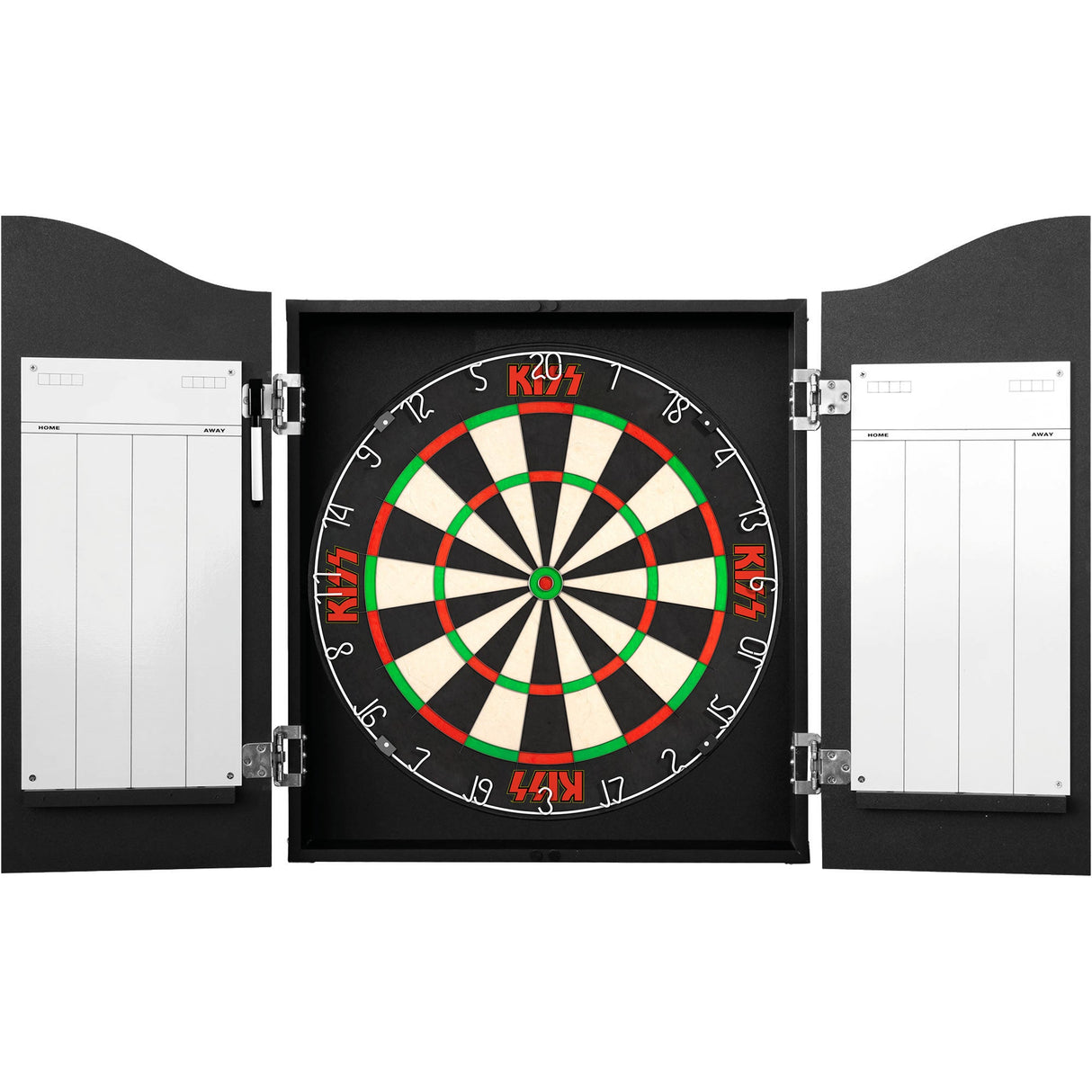 Kiss Dartboard-Schrank – Offiziell lizenziert – C8 – Premium Schwarz – End of The Road
