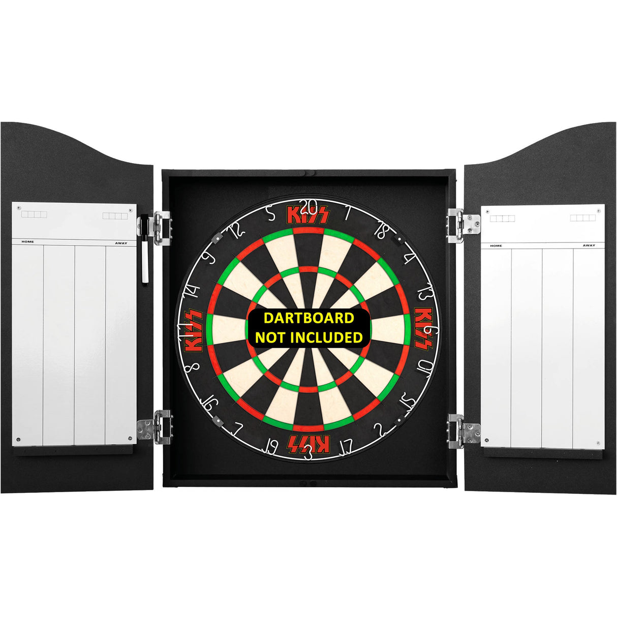 Kiss Dartboard-Schrank – Offiziell lizenziert – C8 – Premium Schwarz – End of The Road